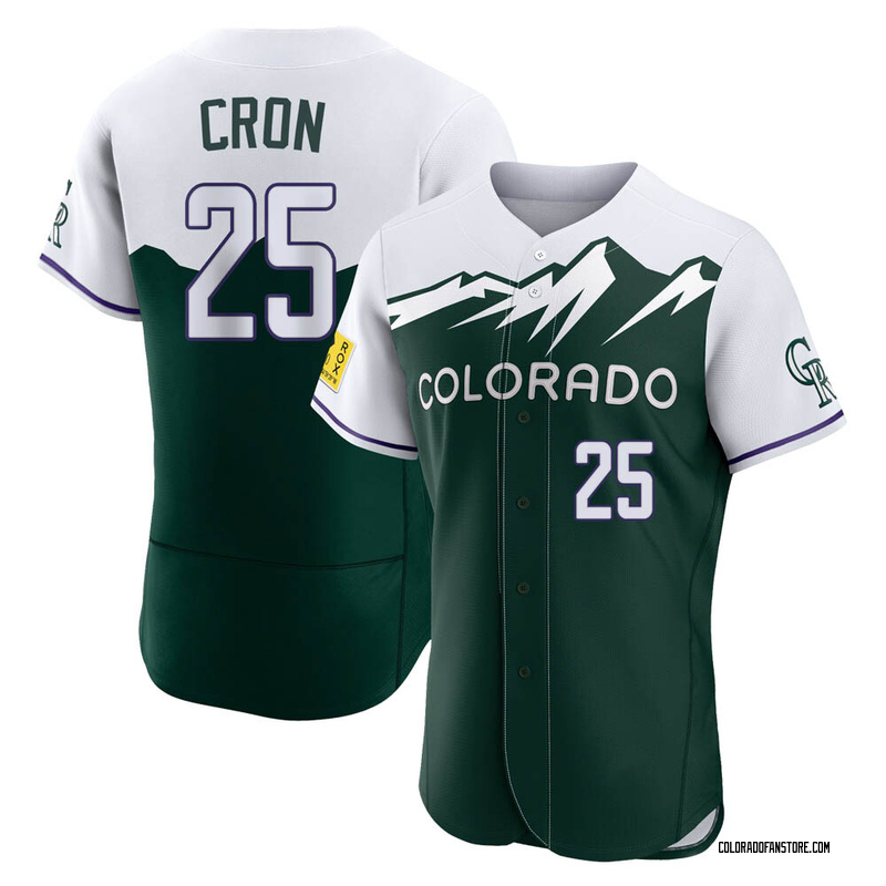C.J. Cron Men's Colorado Rockies 2022 City Connect Jersey - Green Authentic