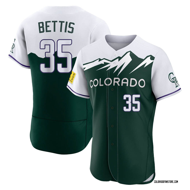 Chad Bettis Men's Colorado Rockies 2022 City Connect Jersey - Green Authentic