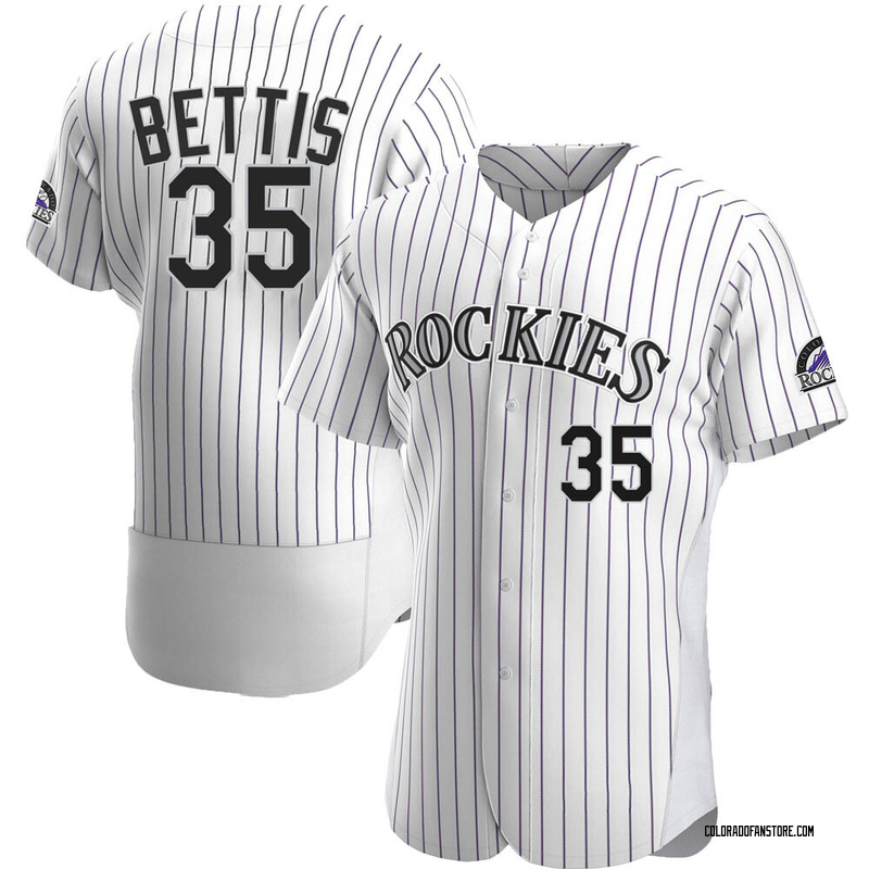 Chad Bettis Men's Colorado Rockies Home Jersey - White Authentic