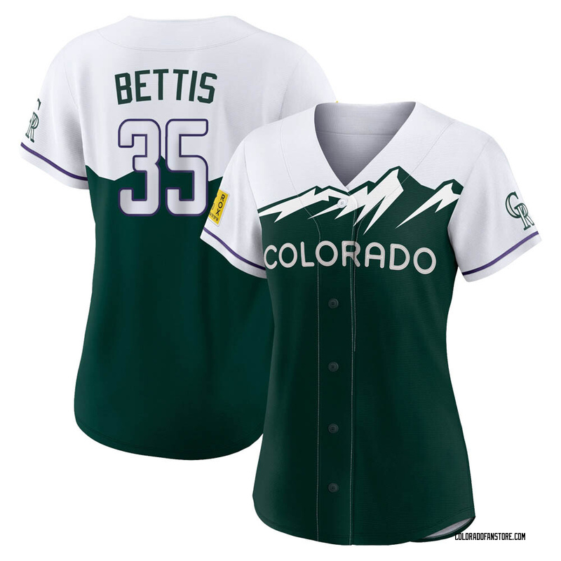 Chad Bettis Women's Colorado Rockies 2022 City Connect Jersey - Green Authentic