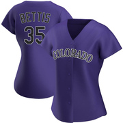 Chad Bettis Women's Colorado Rockies Alternate Jersey - Purple Authentic