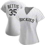 Chad Bettis Women's Colorado Rockies Home Jersey - White Authentic