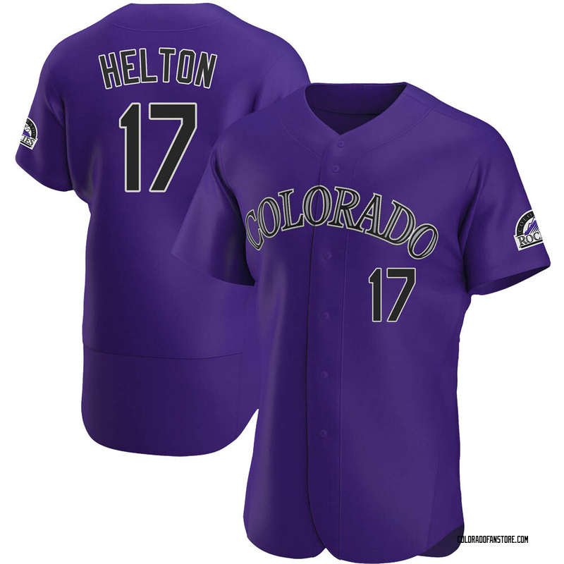 Todd Helton Men's Colorado Rockies Alternate Jersey - Purple Authentic