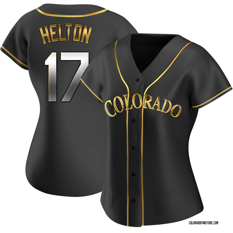 Todd Helton Women's Colorado Rockies Alternate Jersey - Black Golden Replica