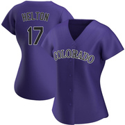 Todd Helton Women's Colorado Rockies Alternate Jersey - Purple Authentic