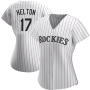 Todd Helton Women's Colorado Rockies Home Jersey - White Authentic